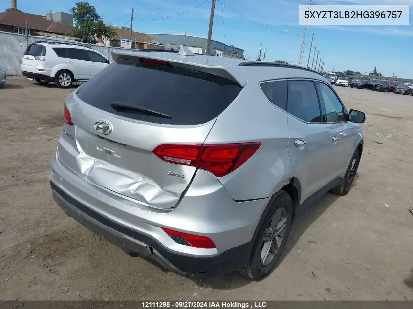 5XYZT3LB2HG396757 2017 Hyundai Santa Fe Sport 2.4 Base