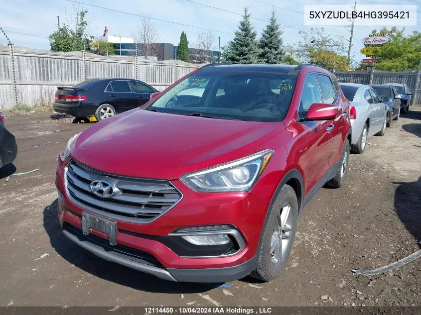 5XYZUDLB4HG395421 2017 Hyundai Santa Fe Sport