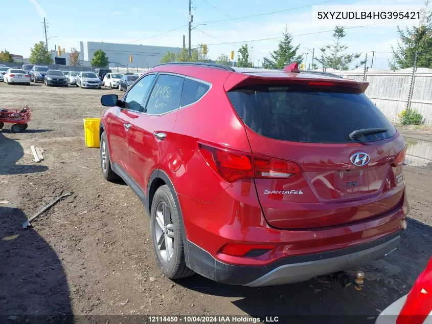 5XYZUDLB4HG395421 2017 Hyundai Santa Fe Sport