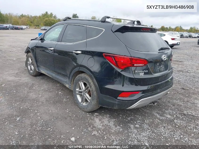 2017 Hyundai Santa Fe Sport 2.4 Base VIN: 5XYZT3LB9HG486908 Lot: 12114765