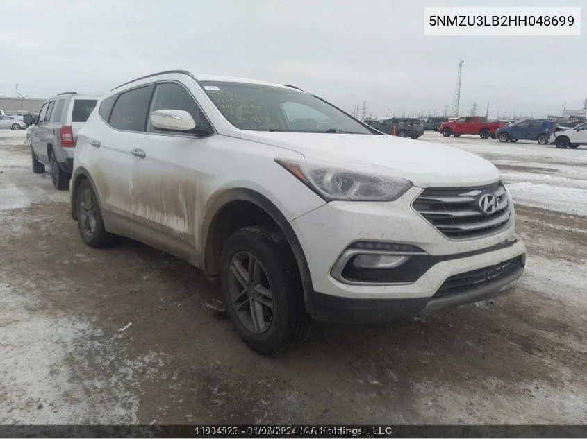 2017 Hyundai Santa Fe Sport 2.4 Premium VIN: 5NMZU3LB2HH048699 Lot: 12115328