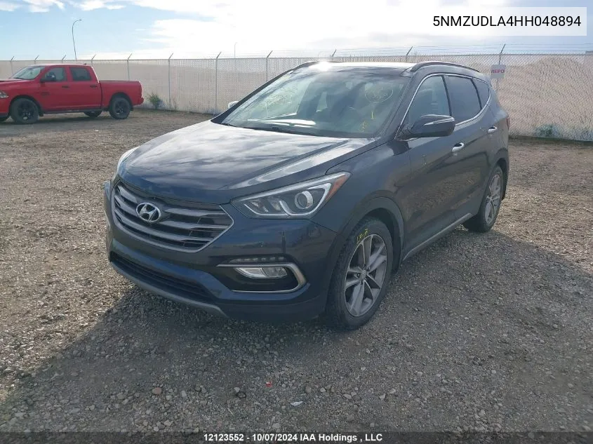 2017 Hyundai Santa Fe Sport VIN: 5NMZUDLA4HH048894 Lot: 12123552