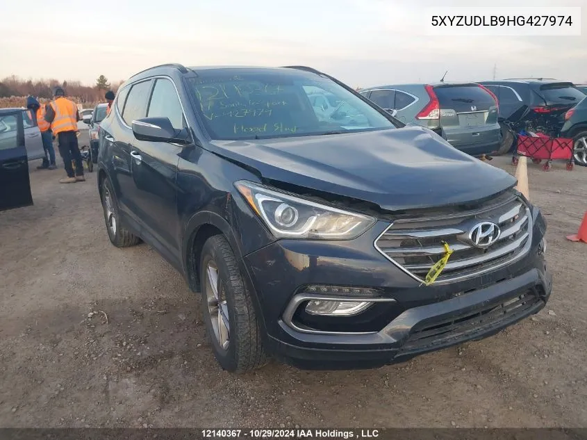 2017 Hyundai Santa Fe Sport VIN: 5XYZUDLB9HG427974 Lot: 12140367