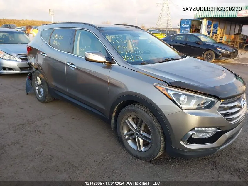 2017 Hyundai Santa Fe Sport 2.4 Luxury VIN: 5XYZUDLB2HG390220 Lot: 12142006