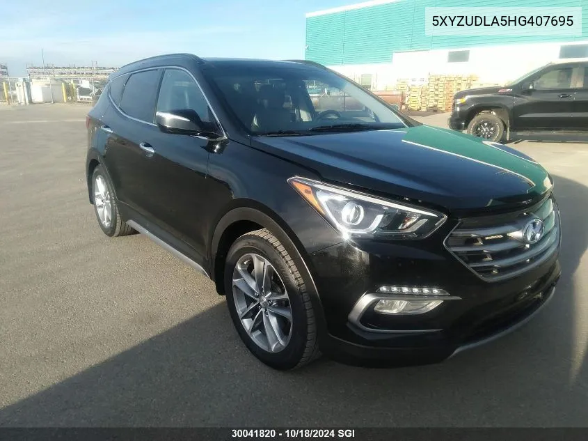 2017 Hyundai Santa Fe Sport VIN: 5XYZUDLA5HG407695 Lot: 30041820