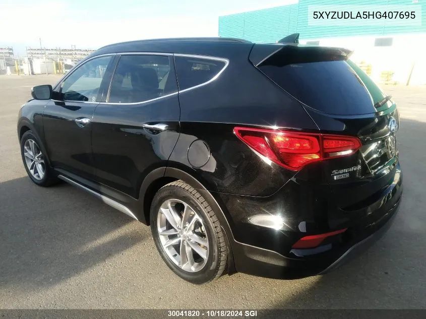 2017 Hyundai Santa Fe Sport VIN: 5XYZUDLA5HG407695 Lot: 30041820