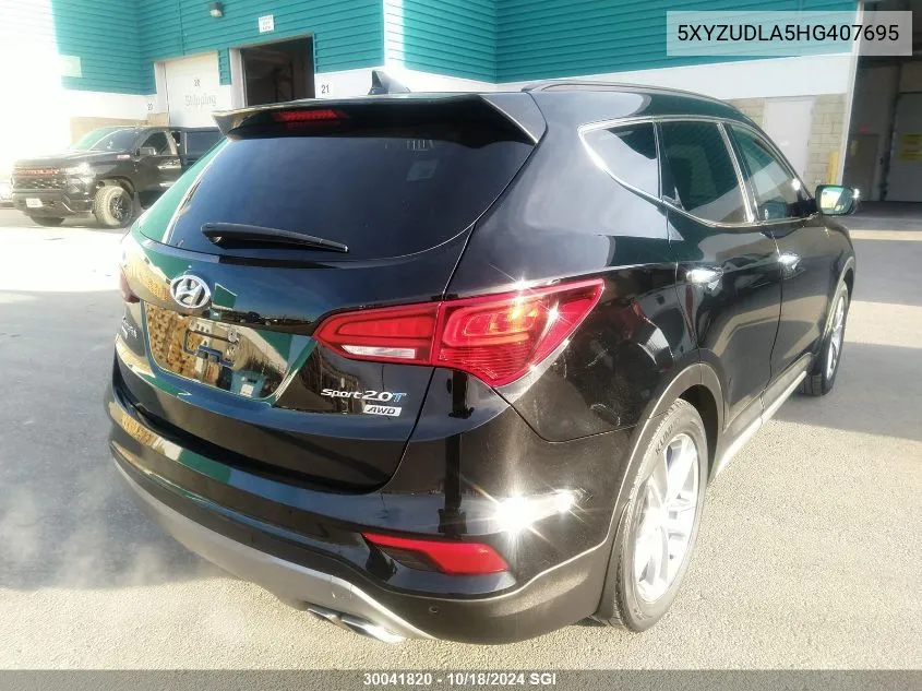 5XYZUDLA5HG407695 2017 Hyundai Santa Fe Sport