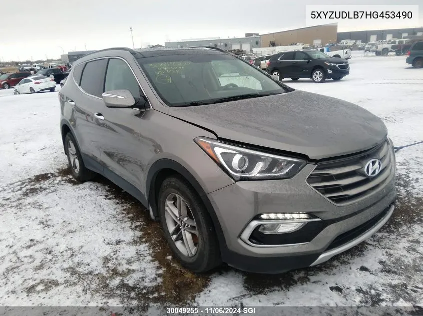 2017 Hyundai Santa Fe Sport VIN: 5XYZUDLB7HG453490 Lot: 30049255