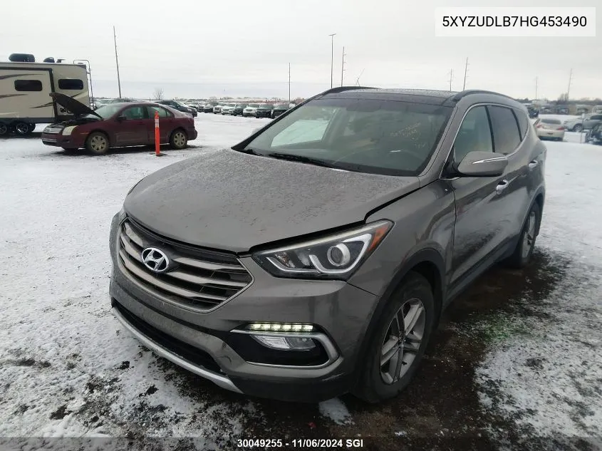 2017 Hyundai Santa Fe Sport VIN: 5XYZUDLB7HG453490 Lot: 30049255