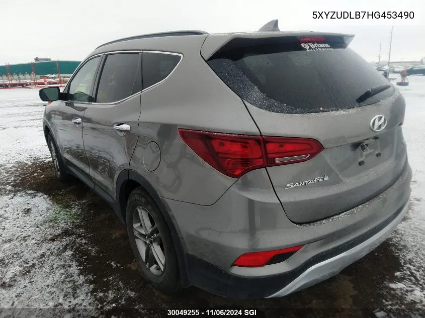 2017 Hyundai Santa Fe Sport VIN: 5XYZUDLB7HG453490 Lot: 30049255