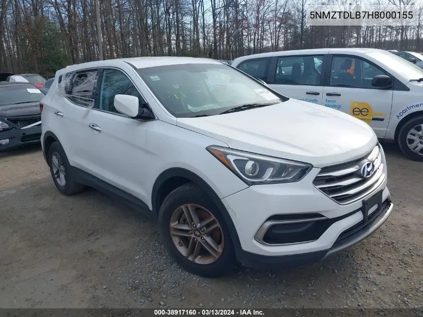 2017 Hyundai Santa Fe Sport 2.4L VIN: 5NMZTDLB7H8000155 Lot: 38917160