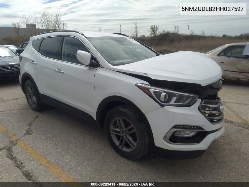 2017 Hyundai Santa Fe Sport 2.4L VIN: 5NMZUDLB2HH027597 Lot: 39229411