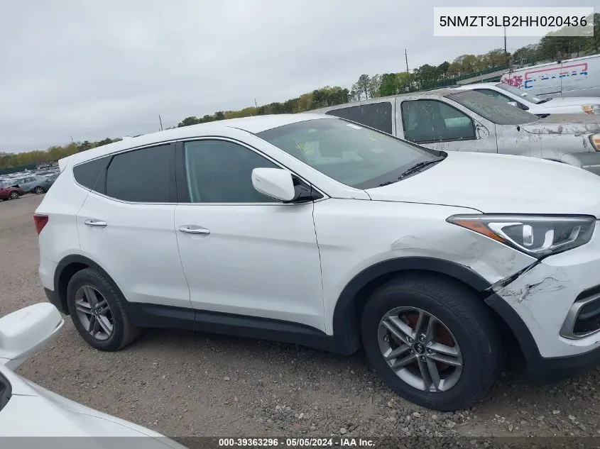 5NMZT3LB2HH020436 2017 Hyundai Santa Fe Sport 2.4L