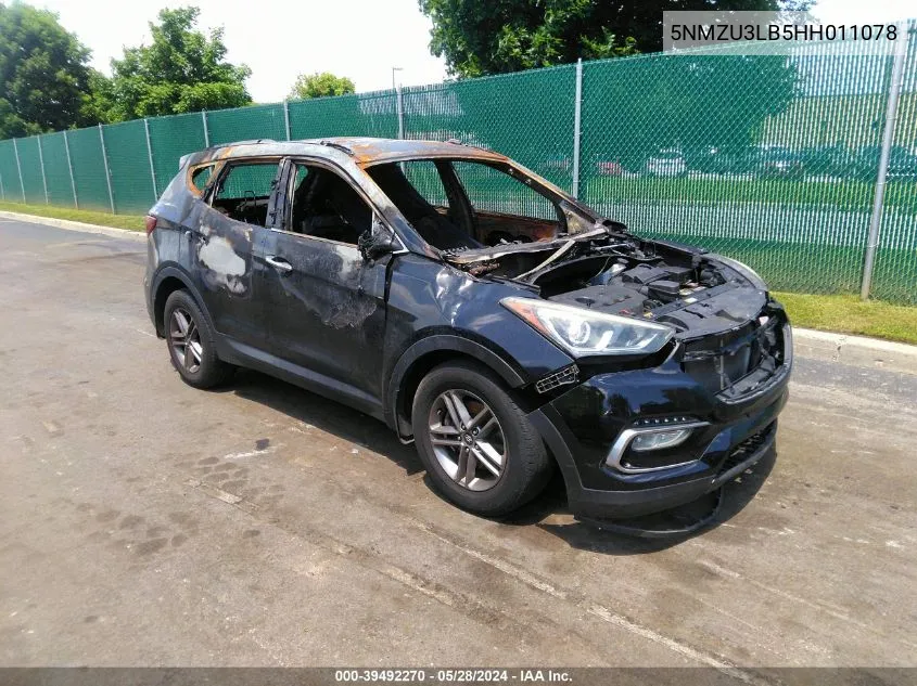 5NMZU3LB5HH011078 2017 Hyundai Santa Fe Sport 2.4L