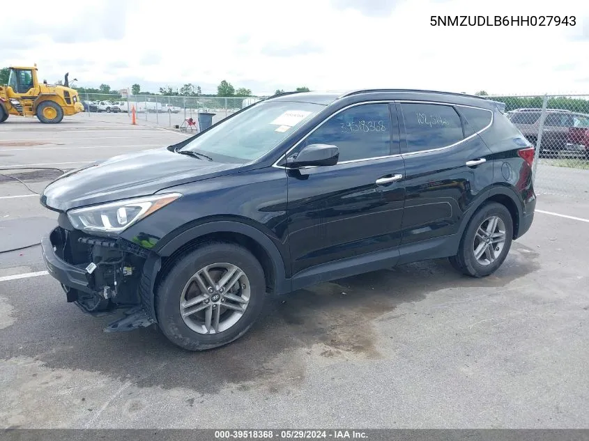 5NMZUDLB6HH027943 2017 Hyundai Santa Fe Sport 2.4L