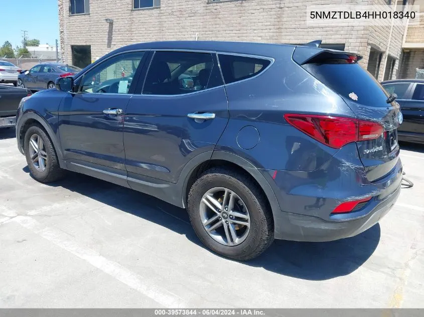 2017 Hyundai Santa Fe Sport 2.4L VIN: 5NMZTDLB4HH018340 Lot: 39573844