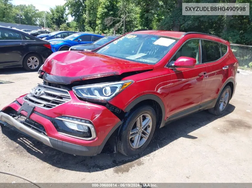 5XYZUDLB8HG490998 2017 Hyundai Santa Fe Sport 2.4L