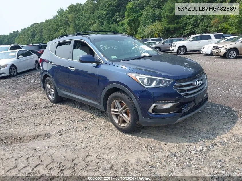 2017 Hyundai Santa Fe Sport 2.4L VIN: 5XYZUDLB7HG482889 Lot: 39712281