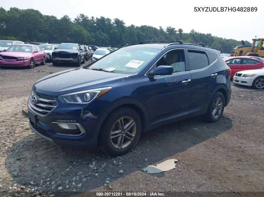 2017 Hyundai Santa Fe Sport 2.4L VIN: 5XYZUDLB7HG482889 Lot: 39712281