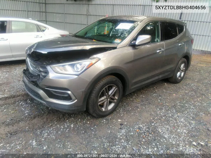 2017 Hyundai Santa Fe Sport 2.4L VIN: 5XYZTDLB8HG404656 Lot: 39721301