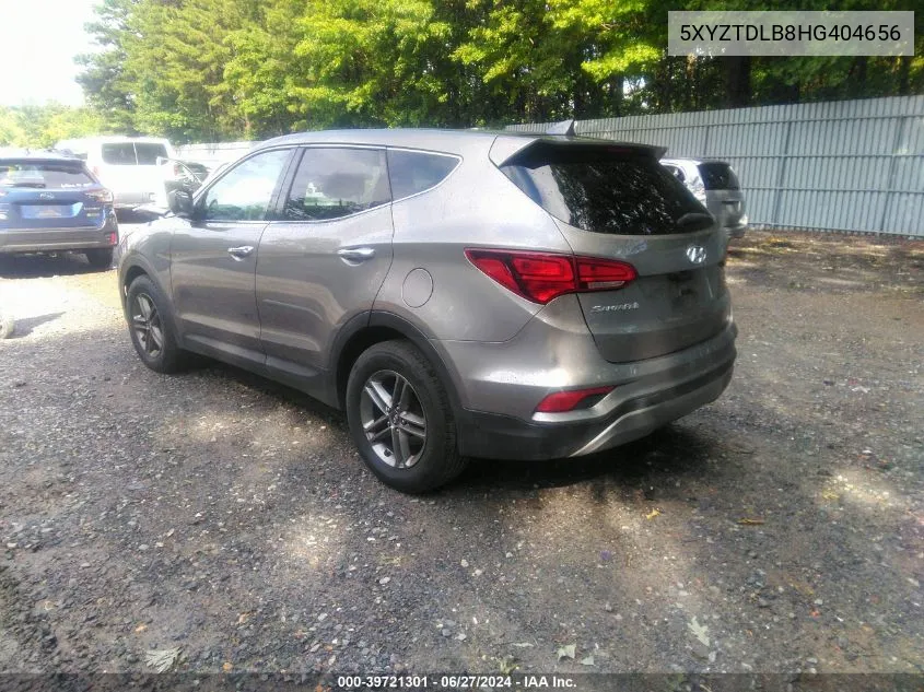 2017 Hyundai Santa Fe Sport 2.4L VIN: 5XYZTDLB8HG404656 Lot: 39721301