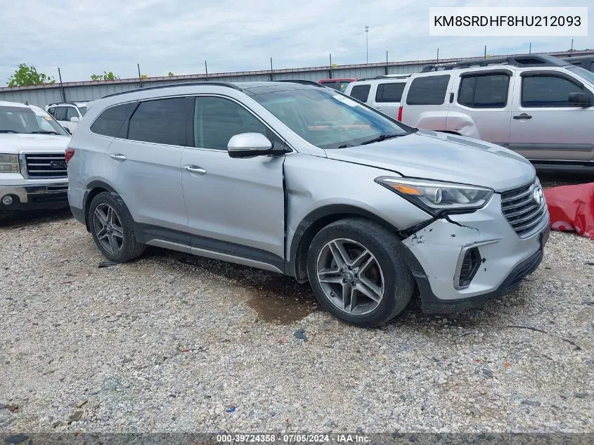 KM8SRDHF8HU212093 2017 Hyundai Santa Fe Limited Ultimate