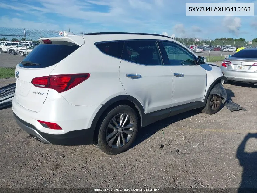 5XYZU4LAXHG410463 2017 Hyundai Santa Fe Sport 2.0T