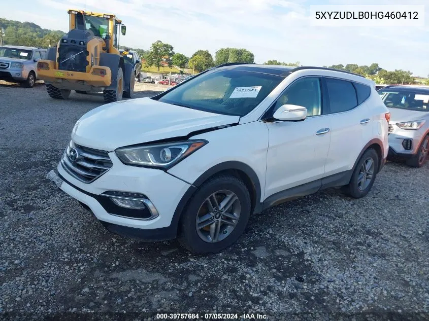 5XYZUDLB0HG460412 2017 Hyundai Santa Fe Sport 2.4L