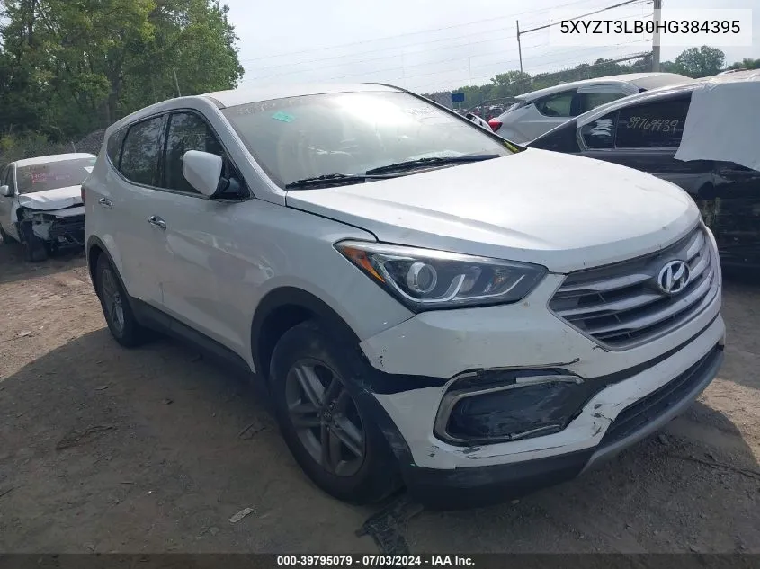 5XYZT3LB0HG384395 2017 Hyundai Santa Fe Sport 2.4L