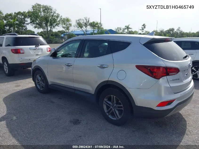 5XYZTDLB1HG465749 2017 Hyundai Santa Fe Sport 2.4L