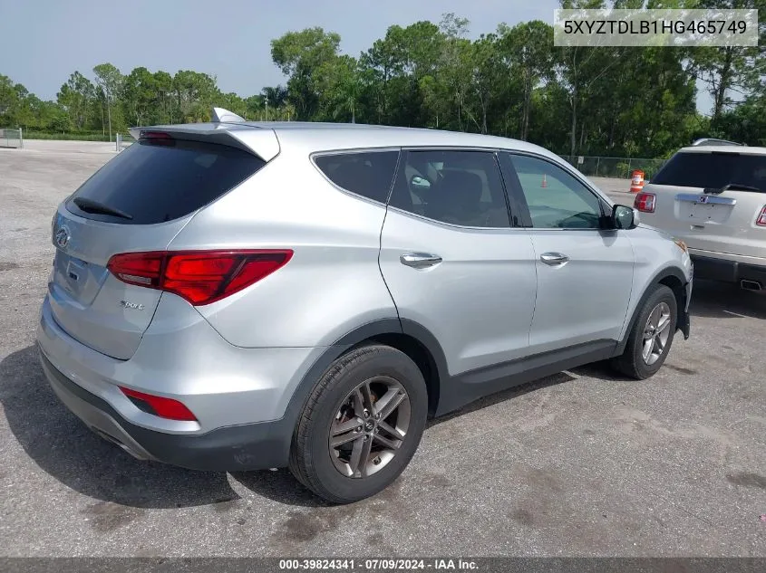 5XYZTDLB1HG465749 2017 Hyundai Santa Fe Sport 2.4L