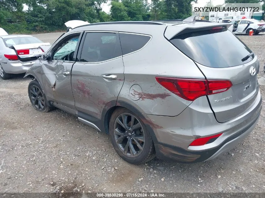 5XYZWDLA4HG401722 2017 Hyundai Santa Fe Sport 2.0T Ultimate