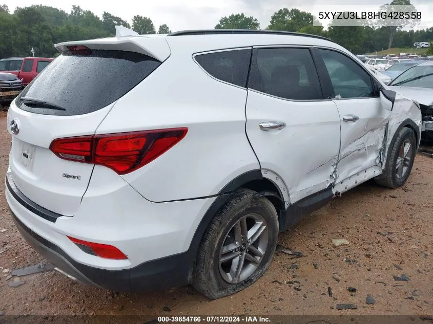 5XYZU3LB8HG428558 2017 Hyundai Santa Fe Sport 2.4L