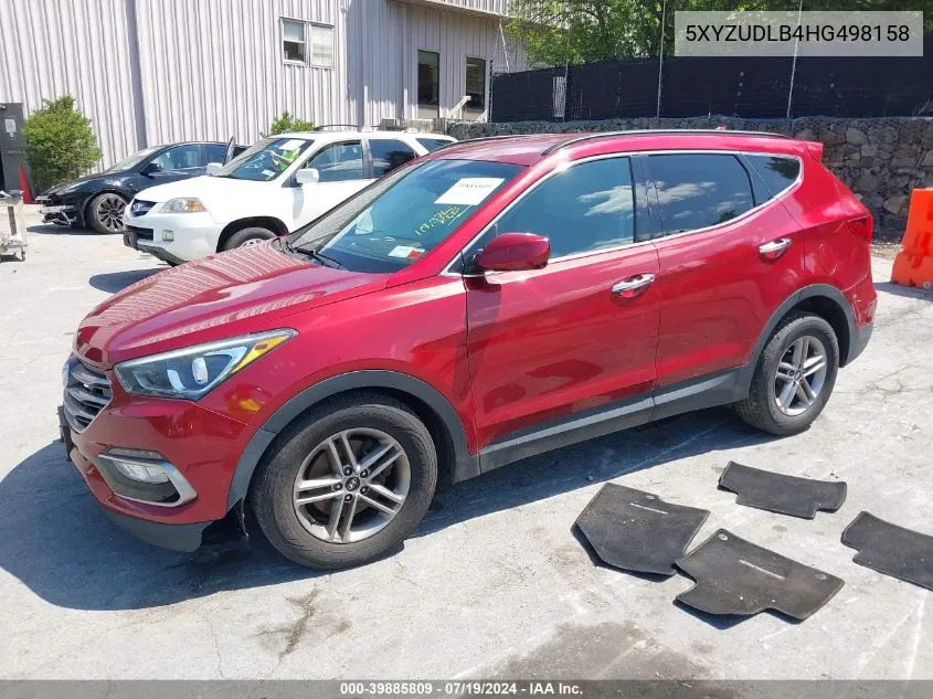 2017 Hyundai Santa Fe Sport 2.4L VIN: 5XYZUDLB4HG498158 Lot: 39885809