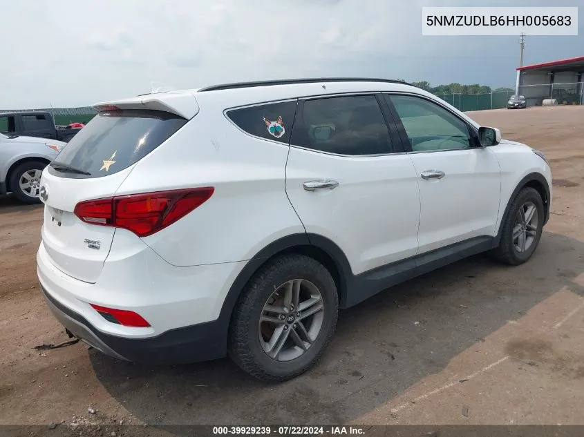 5NMZUDLB6HH005683 2017 Hyundai Santa Fe Sport 2.4L