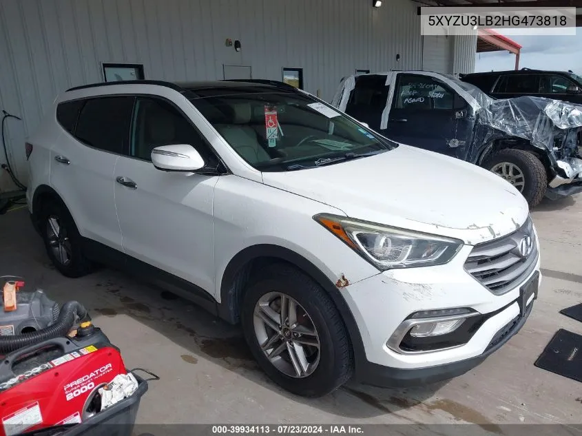 2017 Hyundai Santa Fe Sport 2.4L VIN: 5XYZU3LB2HG473818 Lot: 39934113