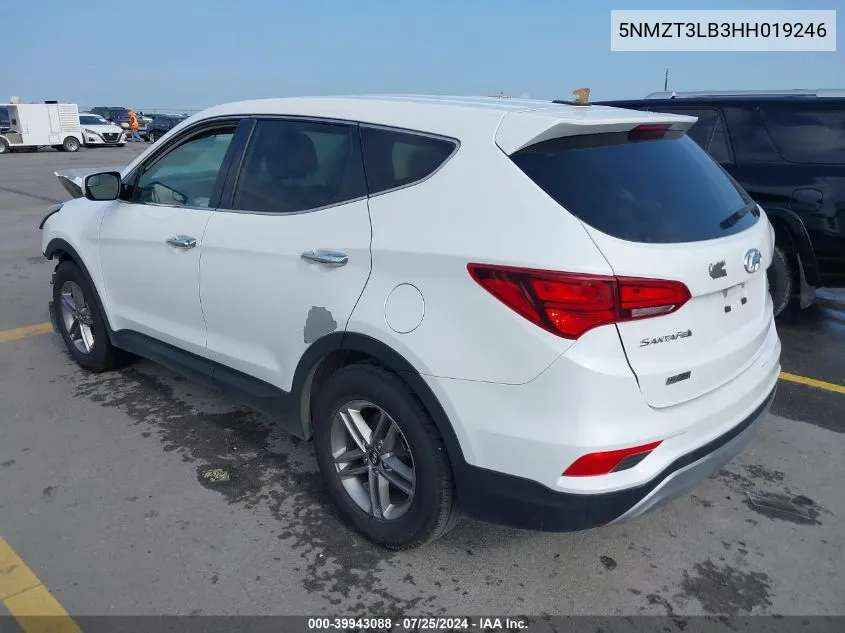 5NMZT3LB3HH019246 2017 Hyundai Santa Fe Sport 2.4L