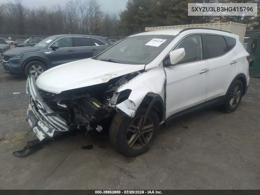 5XYZU3LB3HG415796 2017 Hyundai Santa Fe Sport 2.4L