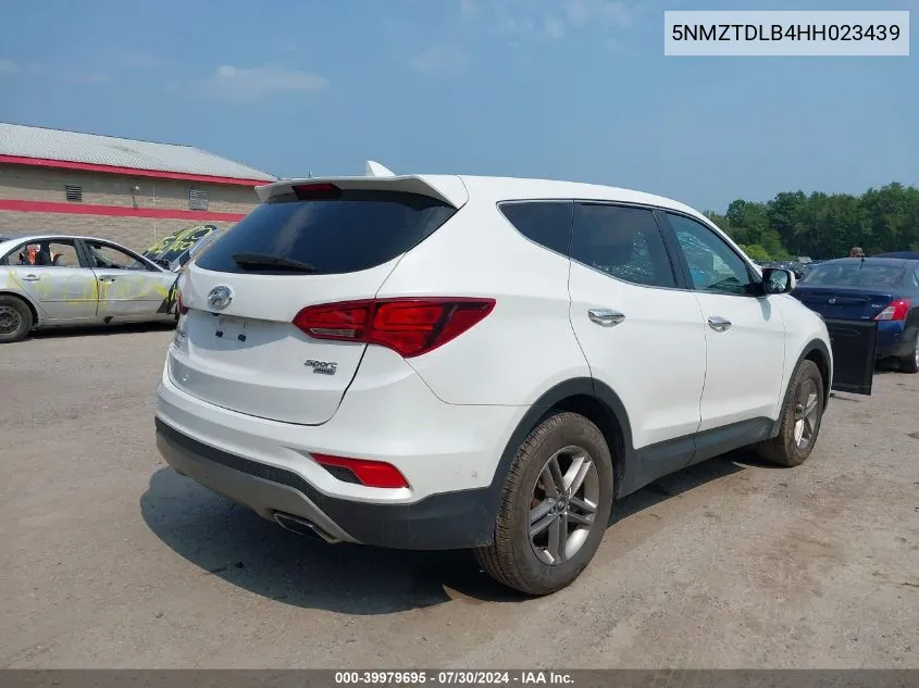 2017 Hyundai Santa Fe Sport 2.4L VIN: 5NMZTDLB4HH023439 Lot: 39979695