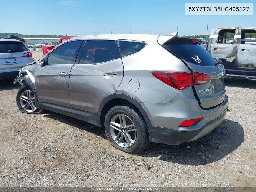 2017 Hyundai Santa Fe Sport 2.4L VIN: 5XYZT3LB5HG405127 Lot: 39994296