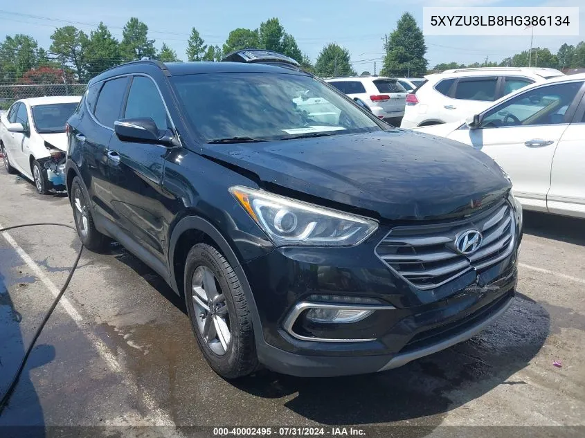 2017 Hyundai Santa Fe Sport 2.4L VIN: 5XYZU3LB8HG386134 Lot: 40002495