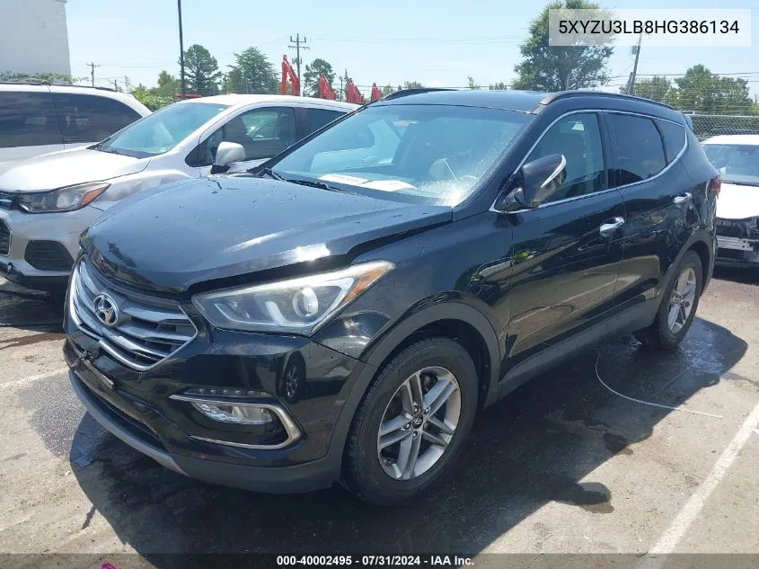 5XYZU3LB8HG386134 2017 Hyundai Santa Fe Sport 2.4L