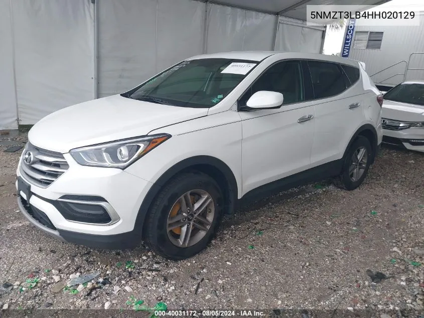 2017 Hyundai Santa Fe Sport 2.4L VIN: 5NMZT3LB4HH020129 Lot: 40031172