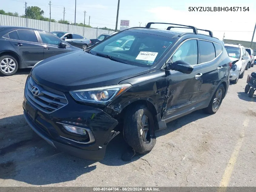 2017 Hyundai Santa Fe Sport VIN: 5XYZU3LB8HG457154 Lot: 40144704