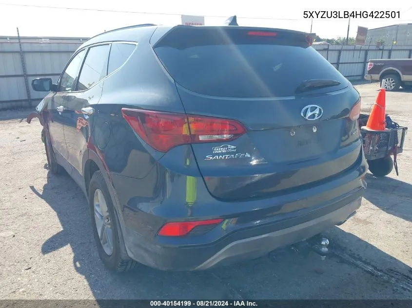 5XYZU3LB4HG422501 2017 Hyundai Santa Fe Sport 2.4L