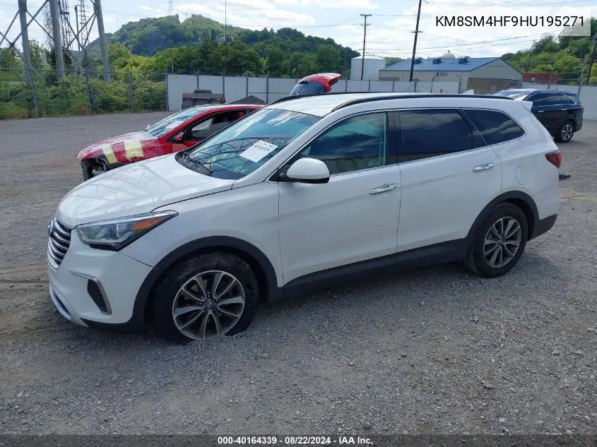 KM8SM4HF9HU195271 2017 Hyundai Santa Fe Se