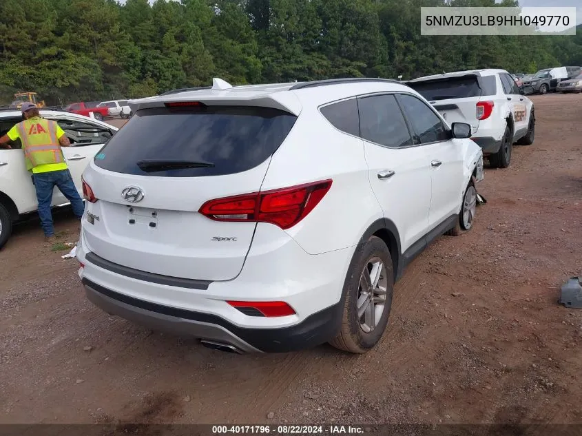 5NMZU3LB9HH049770 2017 Hyundai Santa Fe Sport 2.4L