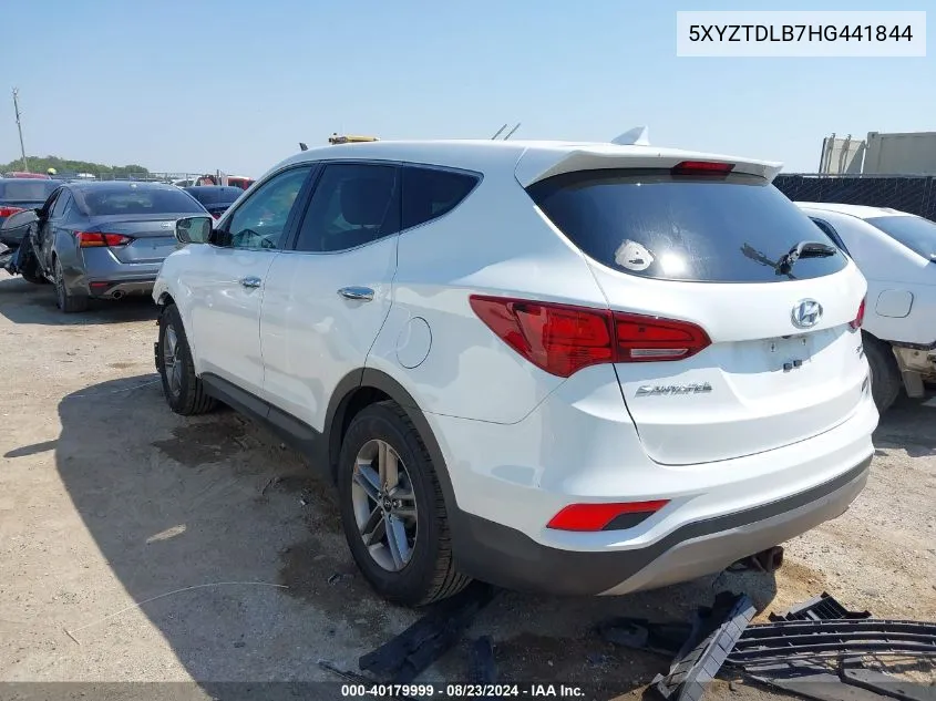 5XYZTDLB7HG441844 2017 Hyundai Santa Fe Sport 2.4L