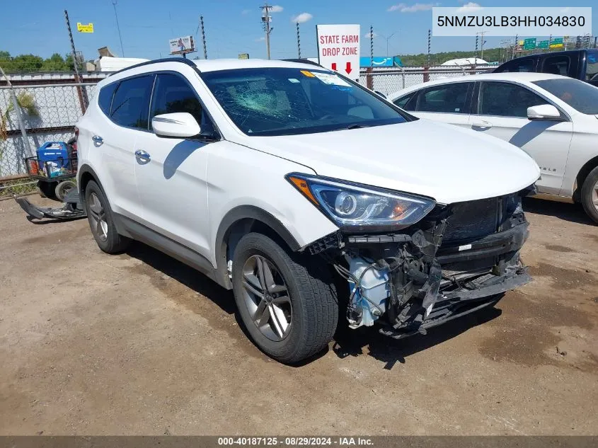 5NMZU3LB3HH034830 2017 Hyundai Santa Fe Sport 2.4L