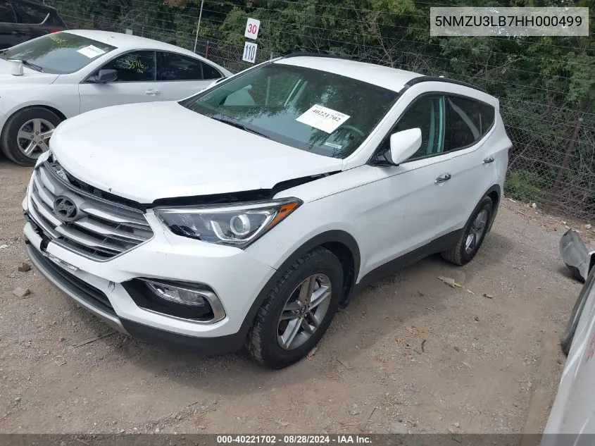 2017 Hyundai Santa Fe Sport 2.4L VIN: 5NMZU3LB7HH000499 Lot: 40221702